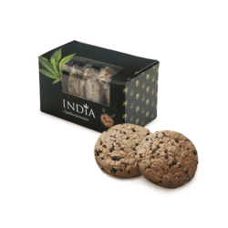 Boite de Cookies au chanvre 150 g présentation India Cosmetics x Active CBD