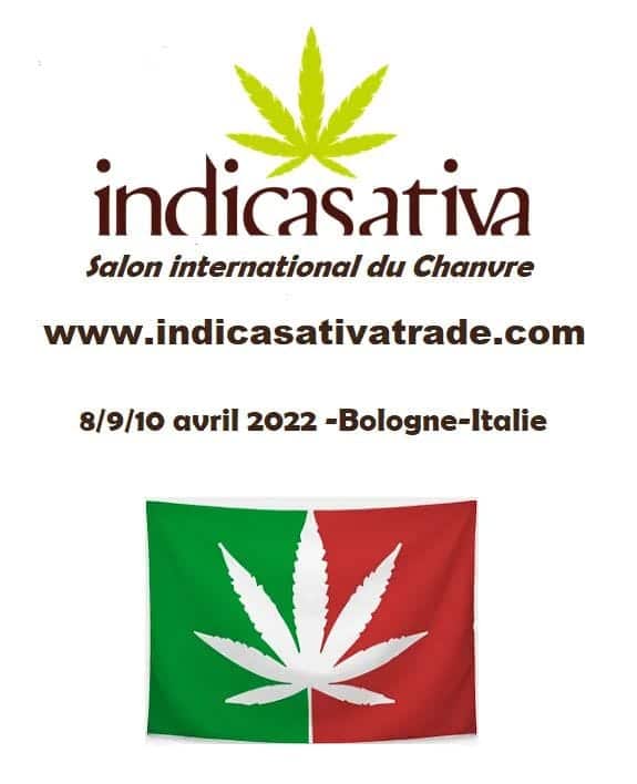 Logo IndicaSativaTrade Hemp and CBD Fair Italy 2022 Bologna Active CBD
